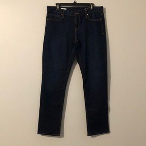 GAP Dark wash real straight jeans
